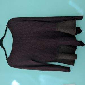 Knitted & Knotted Burgundy Sweater Medium